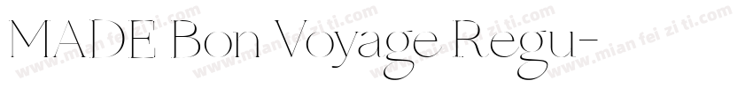 MADE Bon Voyage Regu字体转换